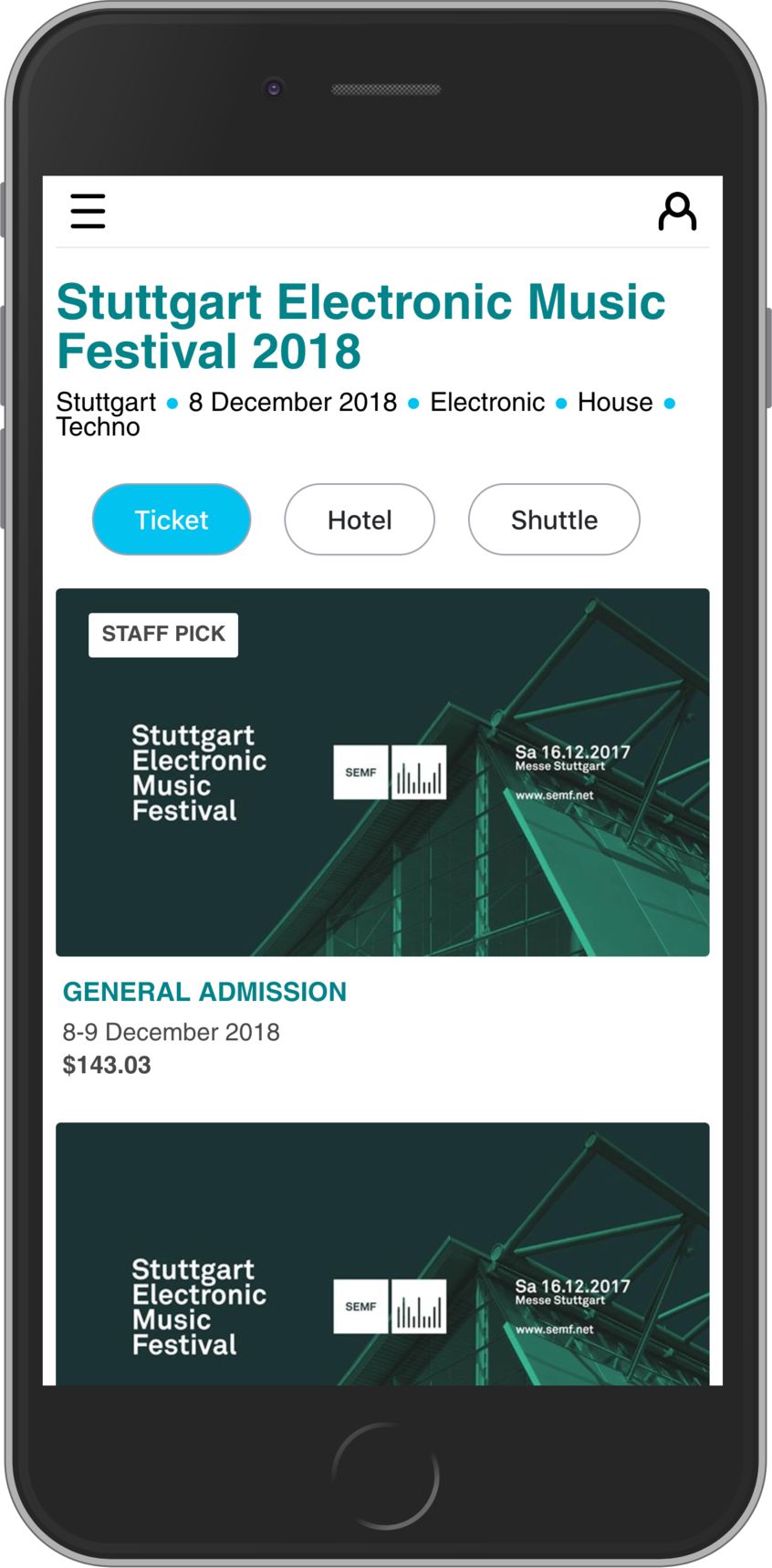 Ecommerce mobile site